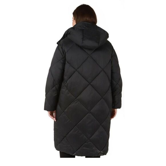 Dex Plus Longline Quilted Hooded Puffer 2X - Picture 3 of 8